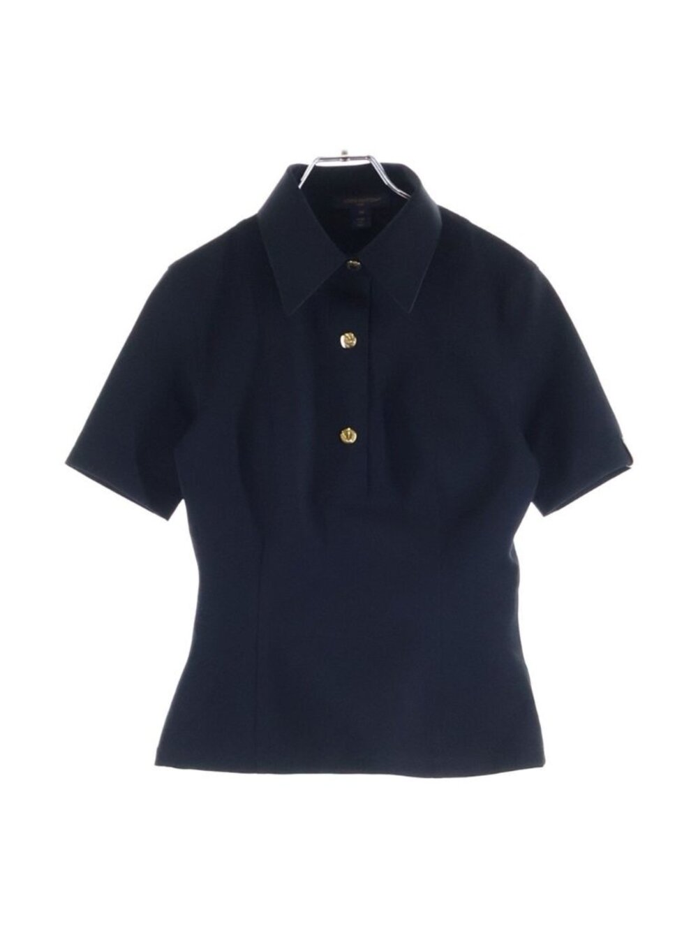 Louis Vuitton Technical FT Short Sleeve Polotop Black